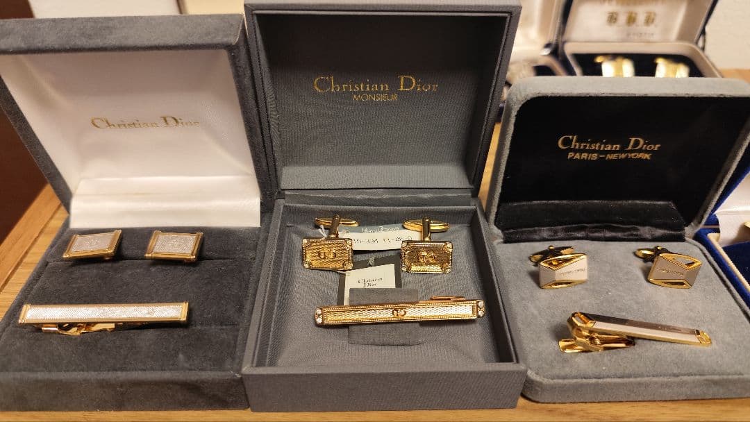 【超激安】カフリンクス　ネクタイピン　ブランド7点セット