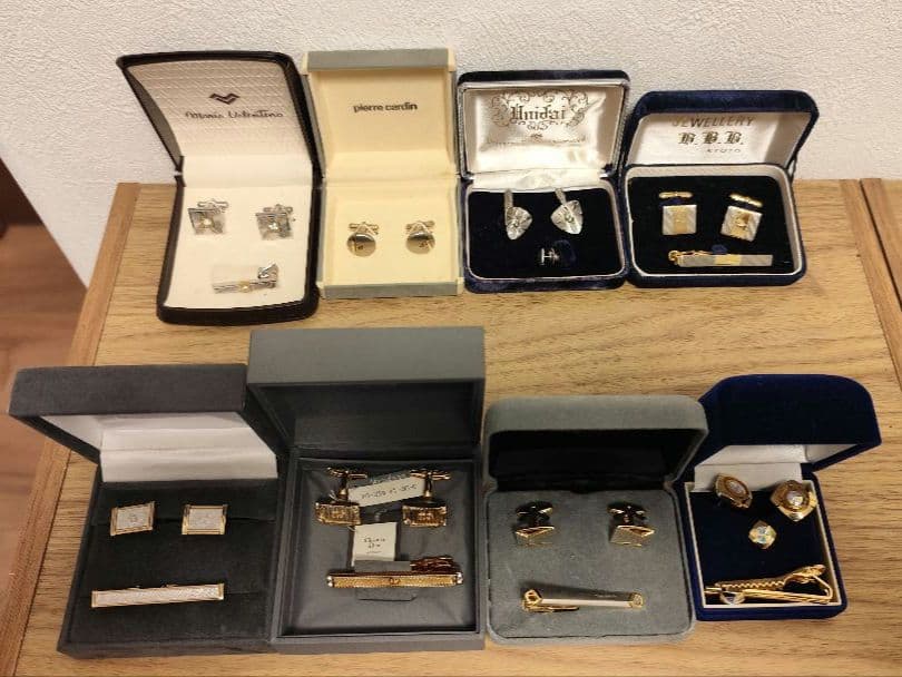 【超激安】カフリンクス　ネクタイピン　ブランド7点セット