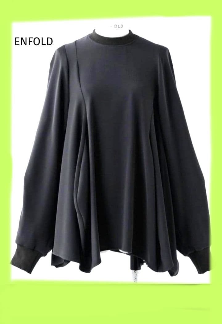 トップス ENFOLD / CURVE-DRAPE PULLOVER