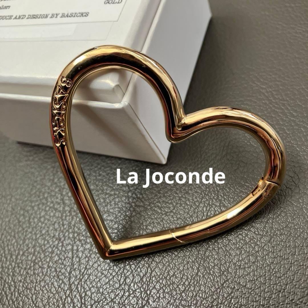 【新品】BASICS GOLD PLATING HEART CARABINER