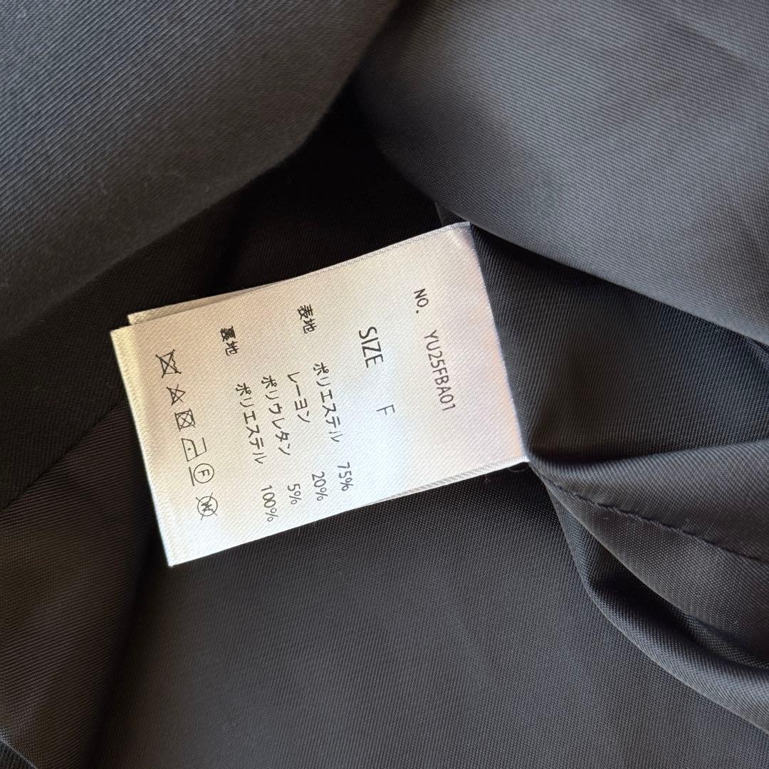 25AW Olu. ラインストーンジャケット ブラック