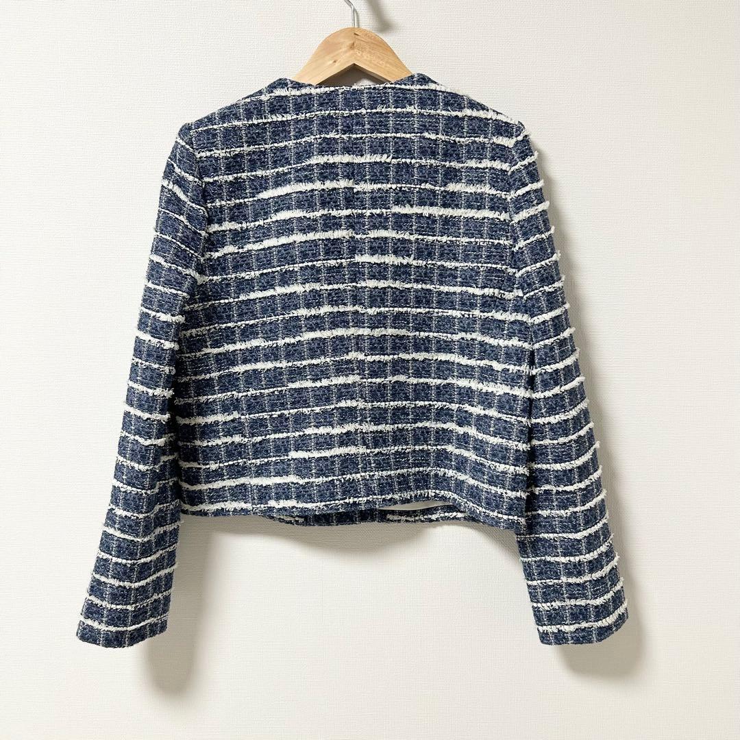 2025SS✨ピンキーアンドダイアン　スクエアーネックツイードジャケット　38