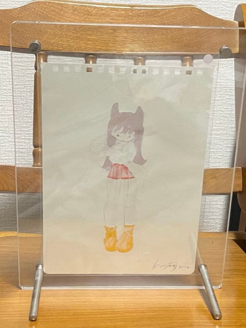 【最終価格】田中かえ イラスト 原画 サイン入り 極美品