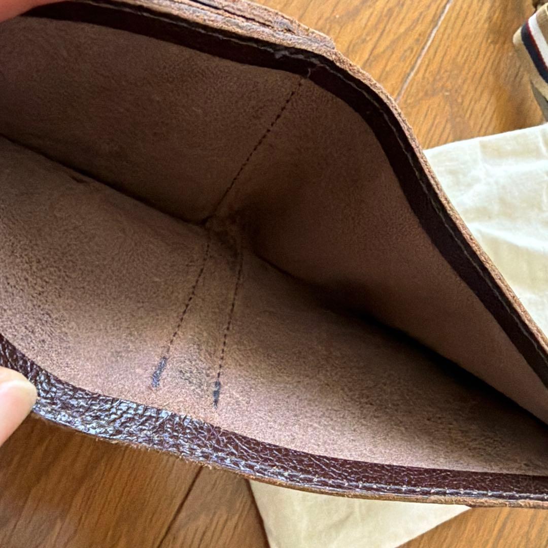 IL BISONTE 二つ折り財布 ダークブラウン