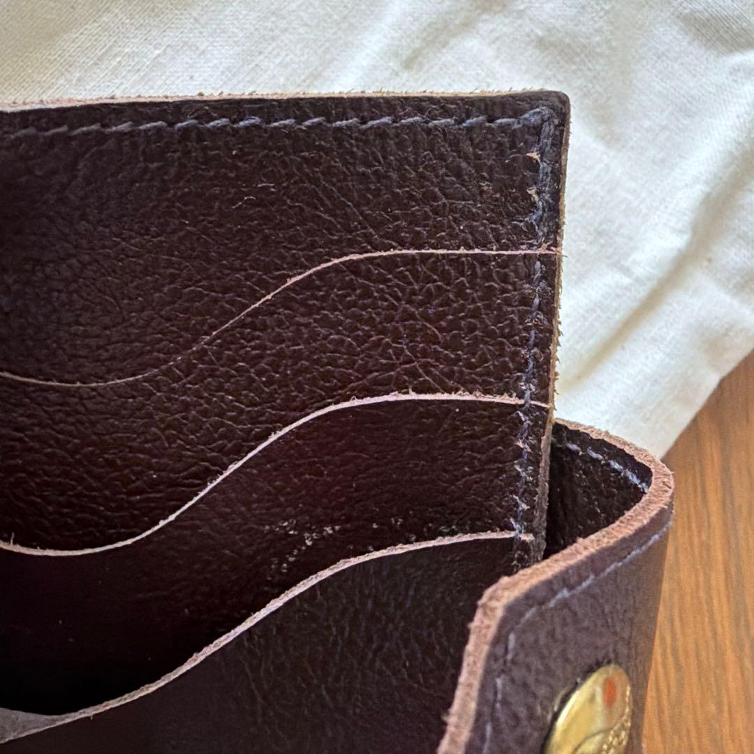 IL BISONTE 二つ折り財布 ダークブラウン