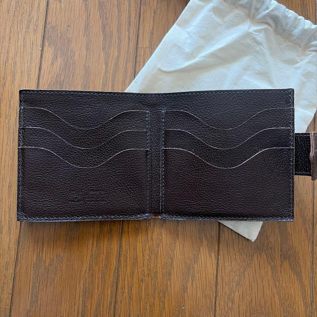 IL BISONTE 二つ折り財布 ダークブラウン