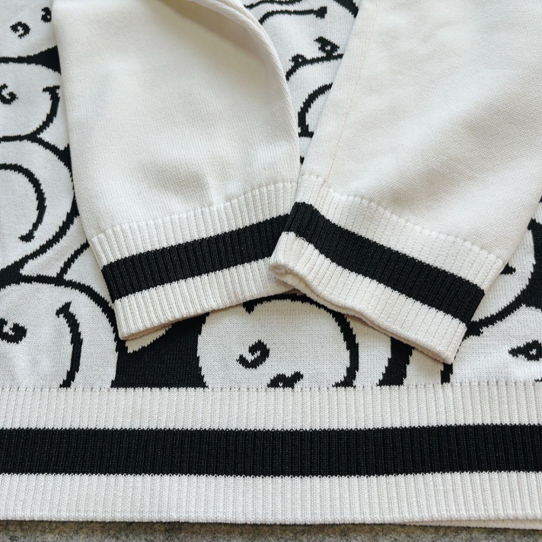 パーリーゲイツ　ニュースペーパー柄　スマイル　セットアップ スカート　バイザー