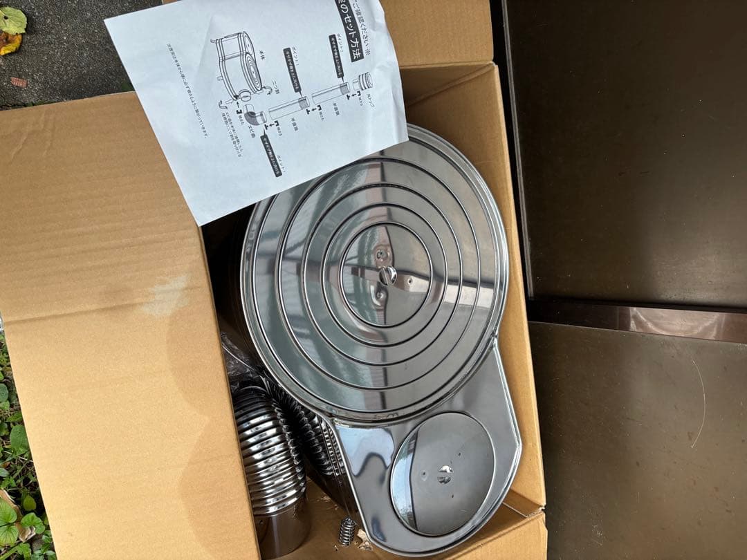 ステンレス製 時計型薪ストーブセット ASS-60新品未使用　日本製