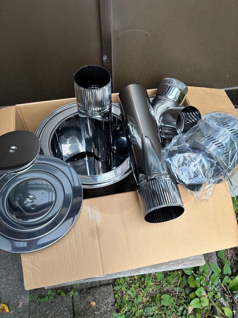 ステンレス製 時計型薪ストーブセット ASS-60新品未使用　日本製