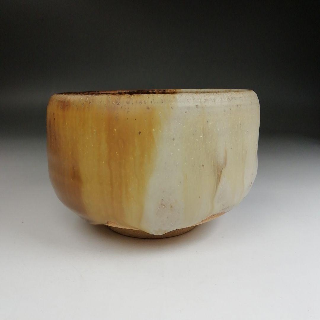 Ｔ９１３　茶碗　『高取　掛分茶碗』『十三代　高取八仙 造』　共箱　抹茶碗　茶道具