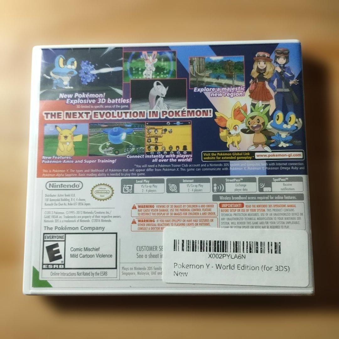 【新品未開封、北米版、正規品】ポケットモンスターＹ（ニンテンドー3DS）