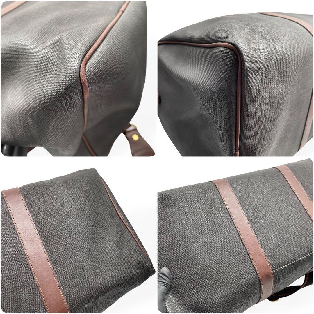 美品　dunhill　ダンヒル ボストンバッグ　大容量　ショルダーストラップ