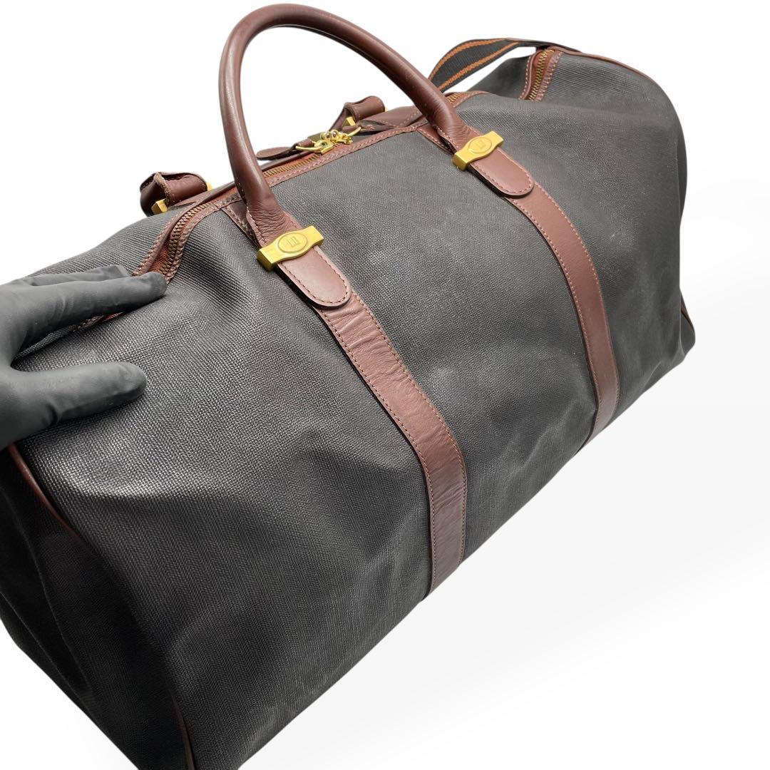 美品　dunhill　ダンヒル ボストンバッグ　大容量　ショルダーストラップ
