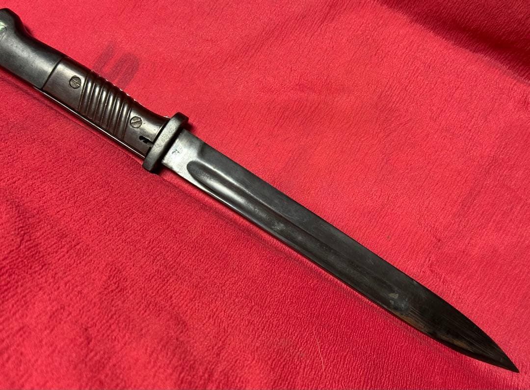 WWⅡドイツ軍／レプリカ・モーゼルkar98k銃剣バヨネット レザーシース付き