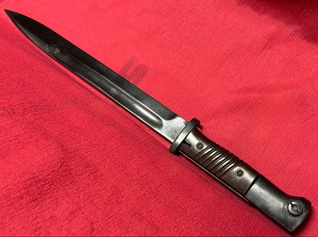 WWⅡドイツ軍／レプリカ・モーゼルkar98k銃剣バヨネット レザーシース付き