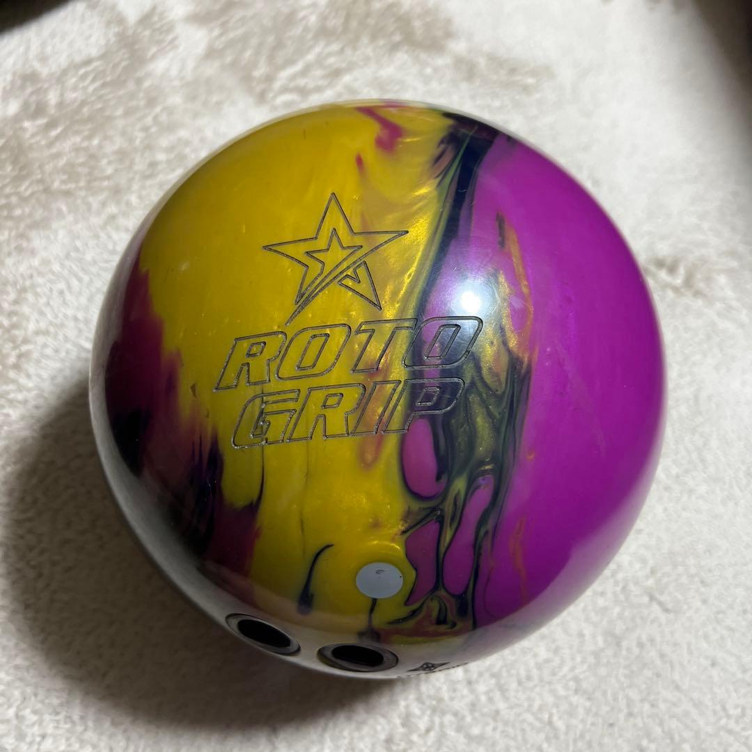 Roto Grip Gem ハイブリッド14ポンド ボウリングボール 紫/黄色