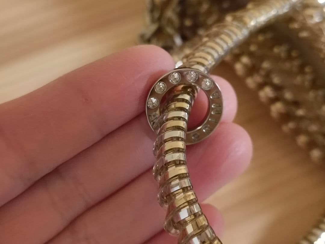 ANTEPRIMA　ペルラグリッター　シルバーゴールド　スモール