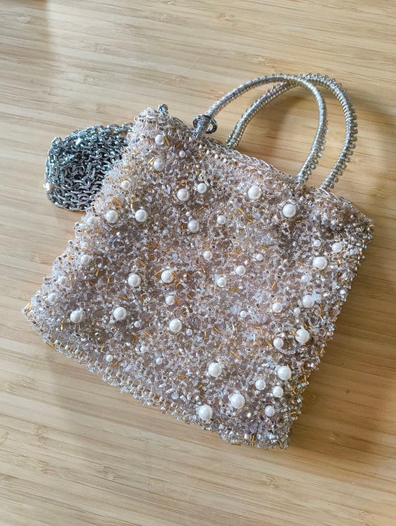 ANTEPRIMA　ペルラグリッター　シルバーゴールド　スモール