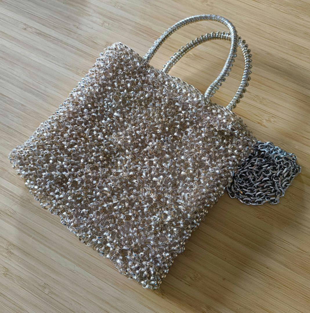 ANTEPRIMA　ペルラグリッター　シルバーゴールド　スモール