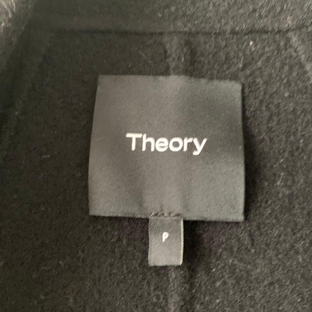 セオリー　ロングコート　ブラック　Pサイズ