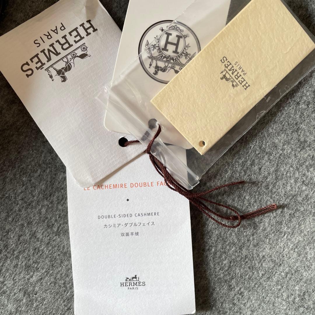 【未使用】エルメス　カシミヤダブルフェイスコート　S