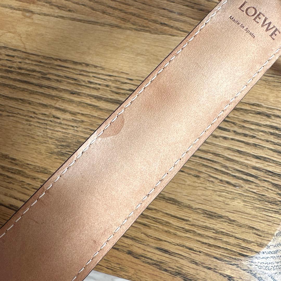 【おまけつき】LOEWE ロエベ スラップブレスレット スモール（カーフ）　タン
