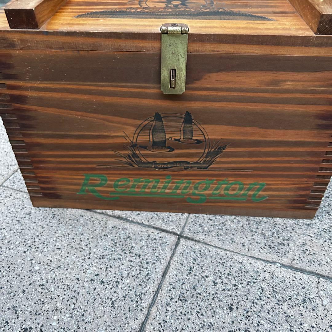 a*o様 Remington 木箱 アンティーク調 12GA 弾薬ケース インテ