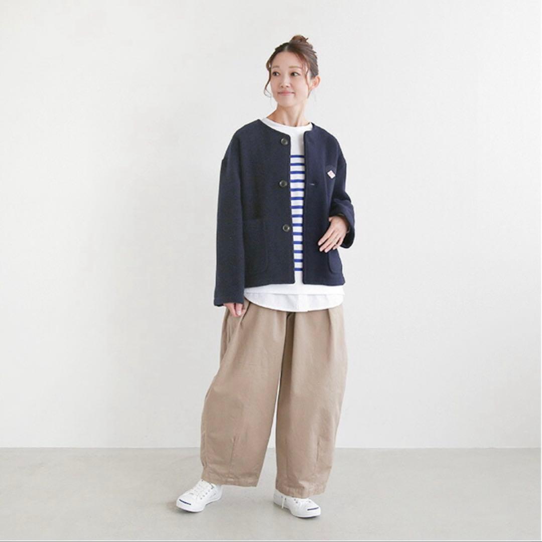 新品未使用！DANTON ダントン　ウールライトパイルノーカラージャケット