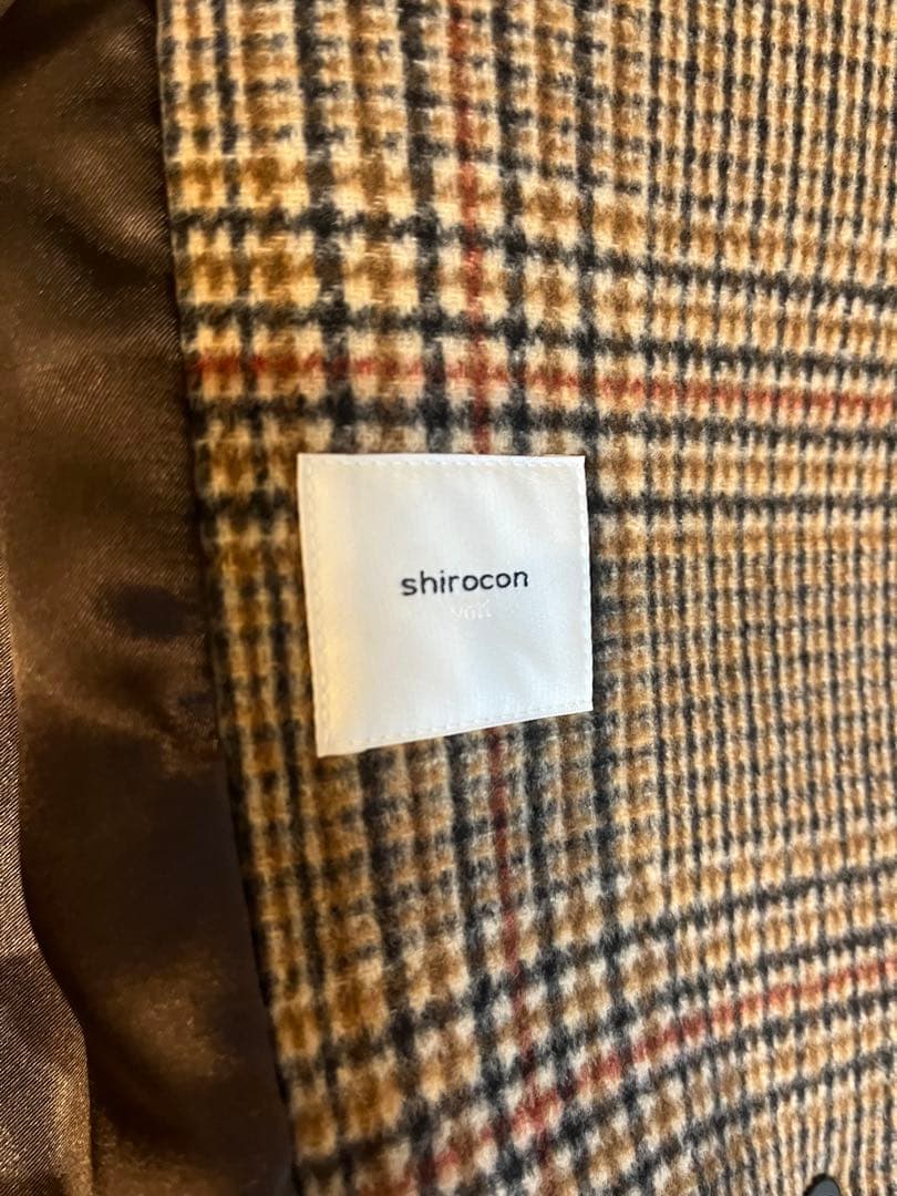 shirocon チャンキーテーラージャケット yori チェック36