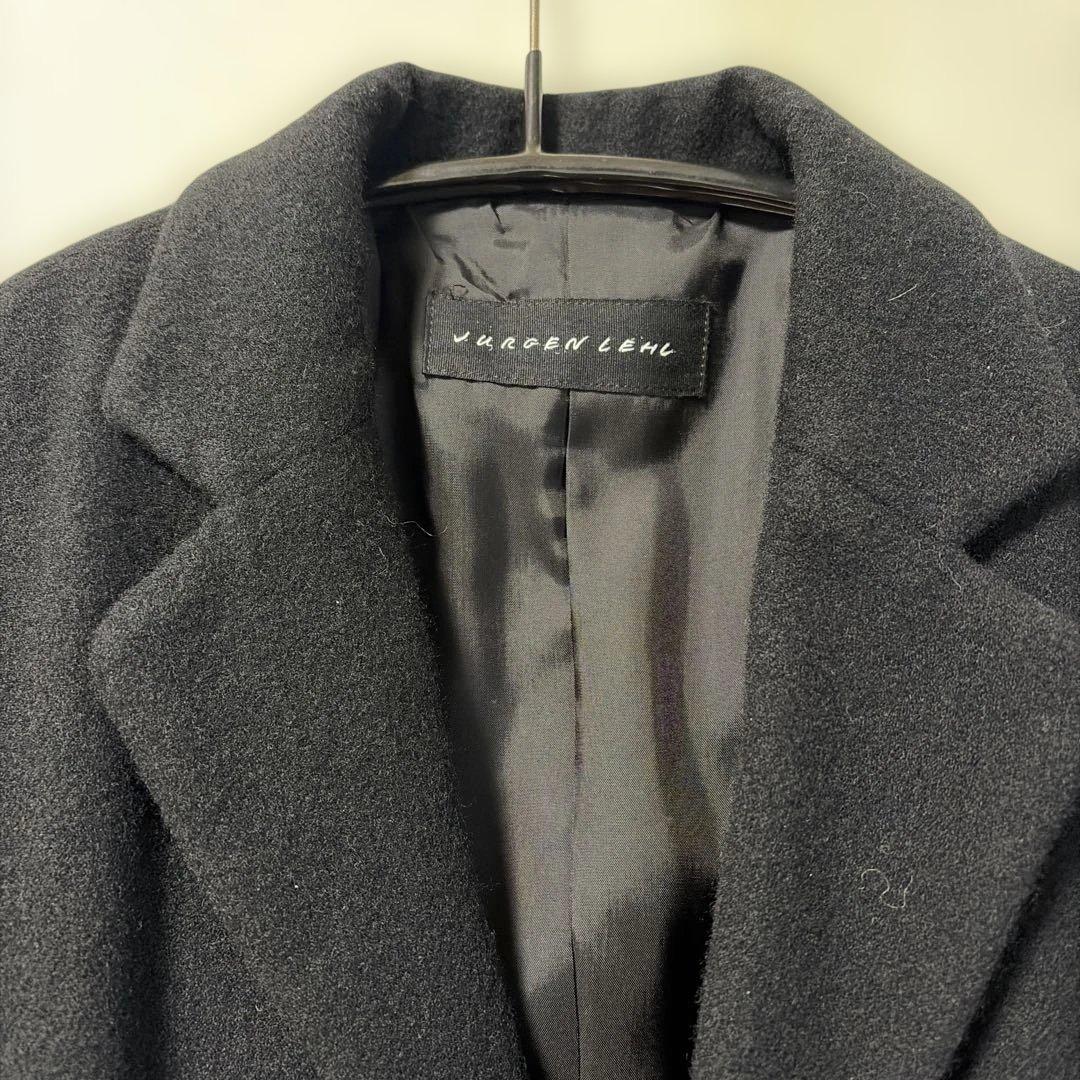 ヨーガンレール　ウールコートカシミヤ混　黒