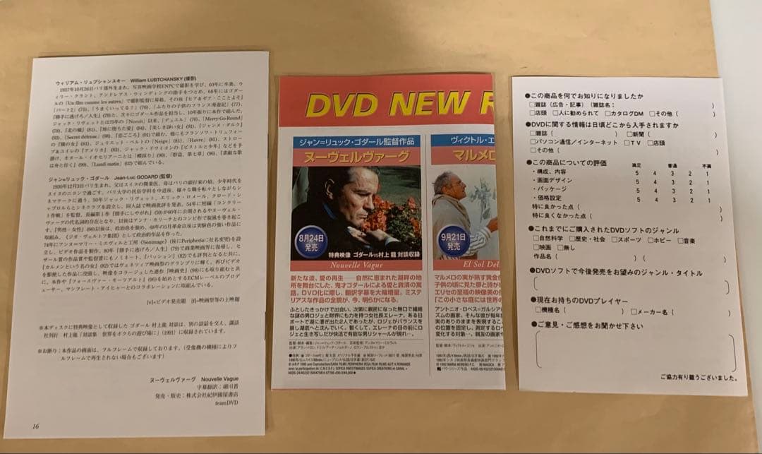 【廃盤!希少】「ヌーヴェルヴァーグ」('90仏/スイス)DVDアランドロン