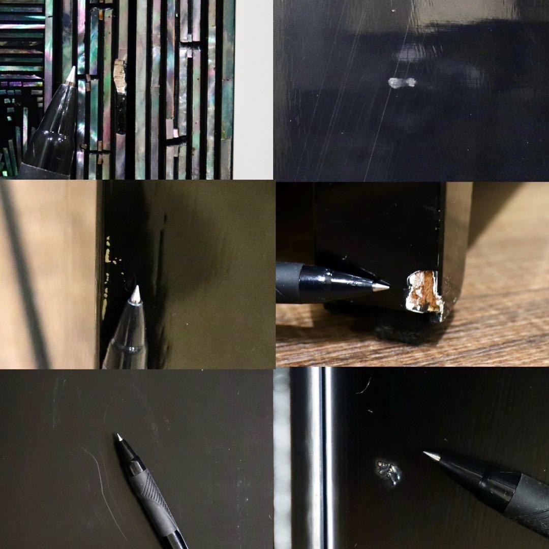 GMIK263○螺鈿細工 4段チェスト サイドチェスト 収納家具 引き出し収納