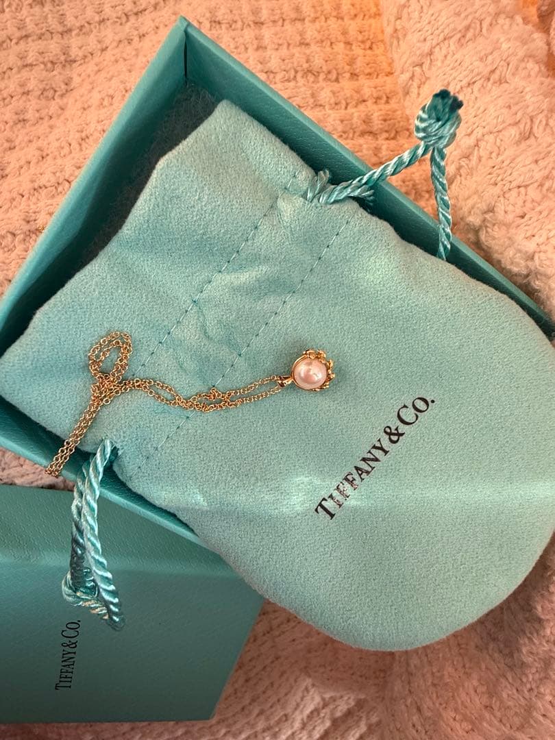 ティファニー オリーブリーフ ネックレス K18 週末値下げ