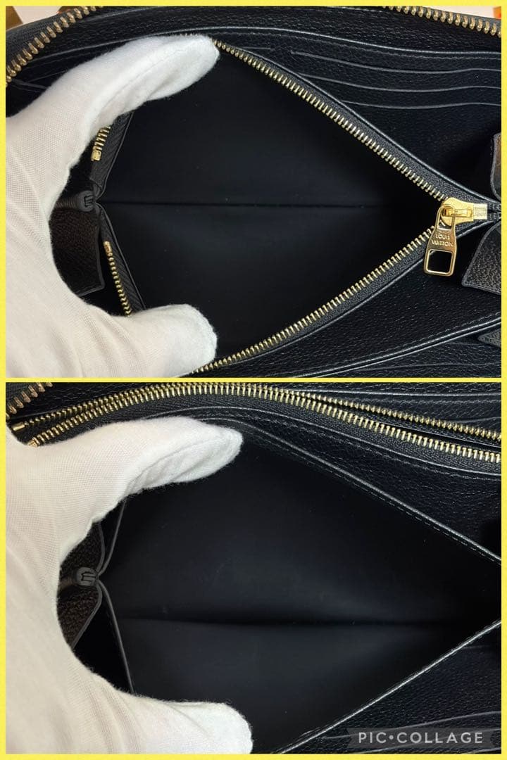 【極上美品】ICチップ ルイヴィトン モノグラム アンプラント ブラック 長財布