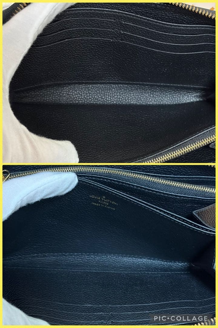 【極上美品】ICチップ ルイヴィトン モノグラム アンプラント ブラック 長財布