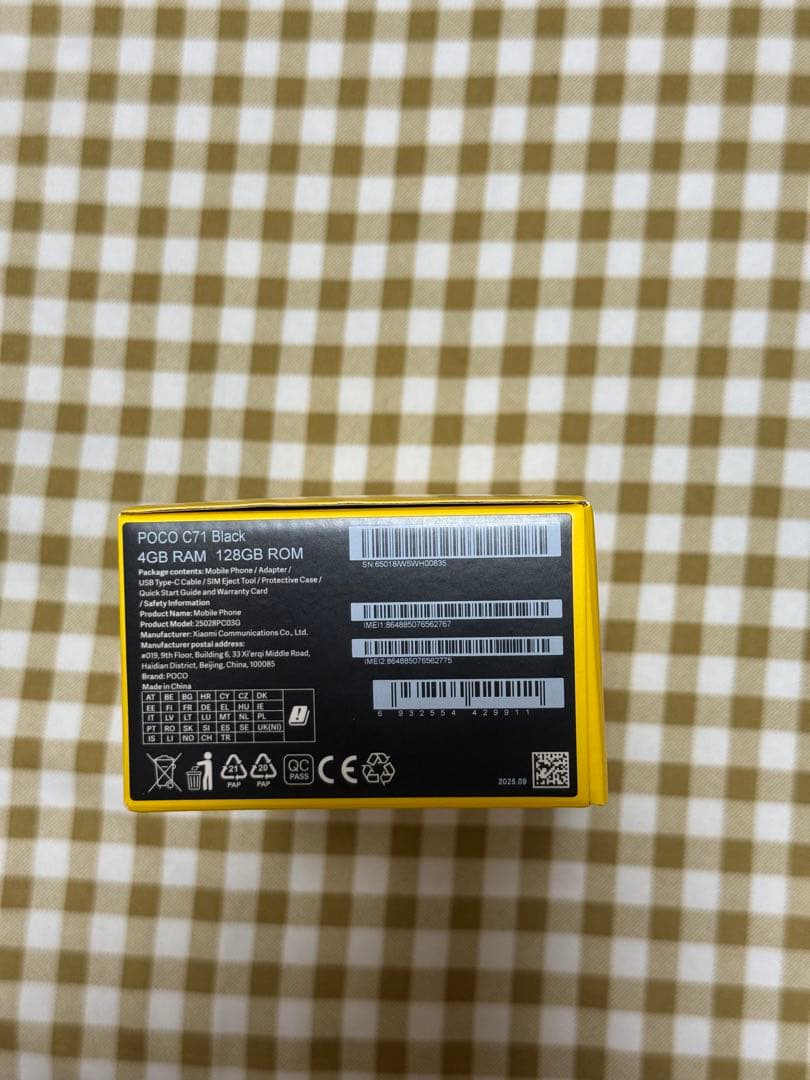 シャオミ　POCO C71 4GB RAM 128GB ブラック