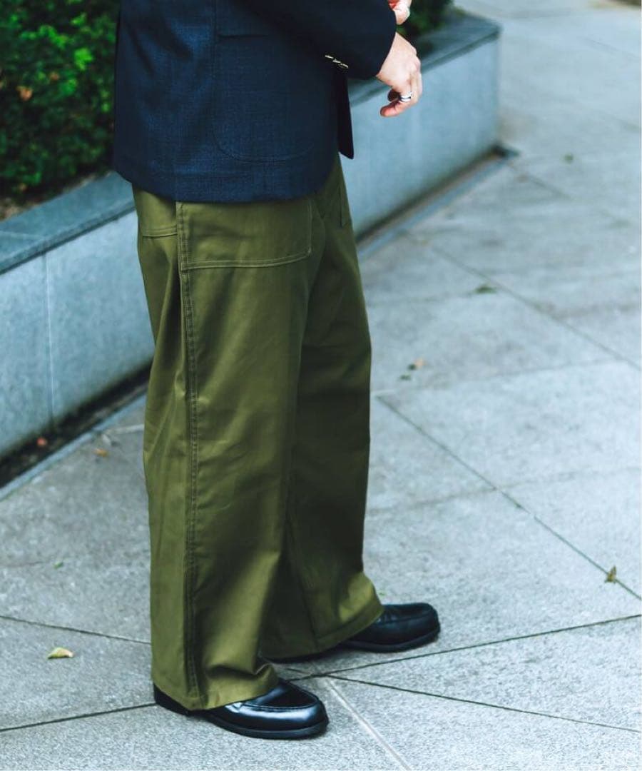 CIOTA for EDIFICE スビンコットン モールスキン ベイカーパンツ