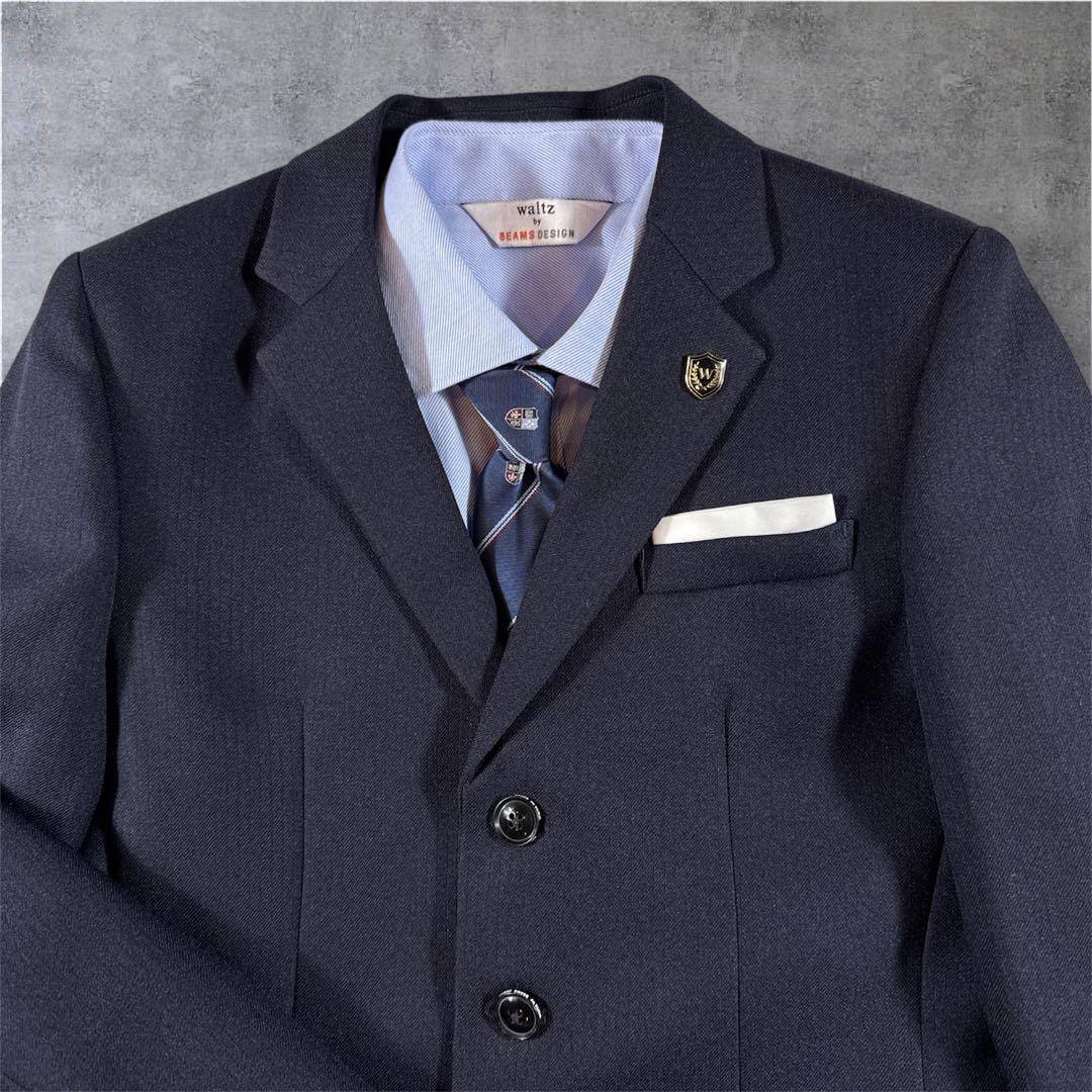 美品　ワルツバイビームス　卒服　フォーマルスーツ　160 近年モデル　紺色