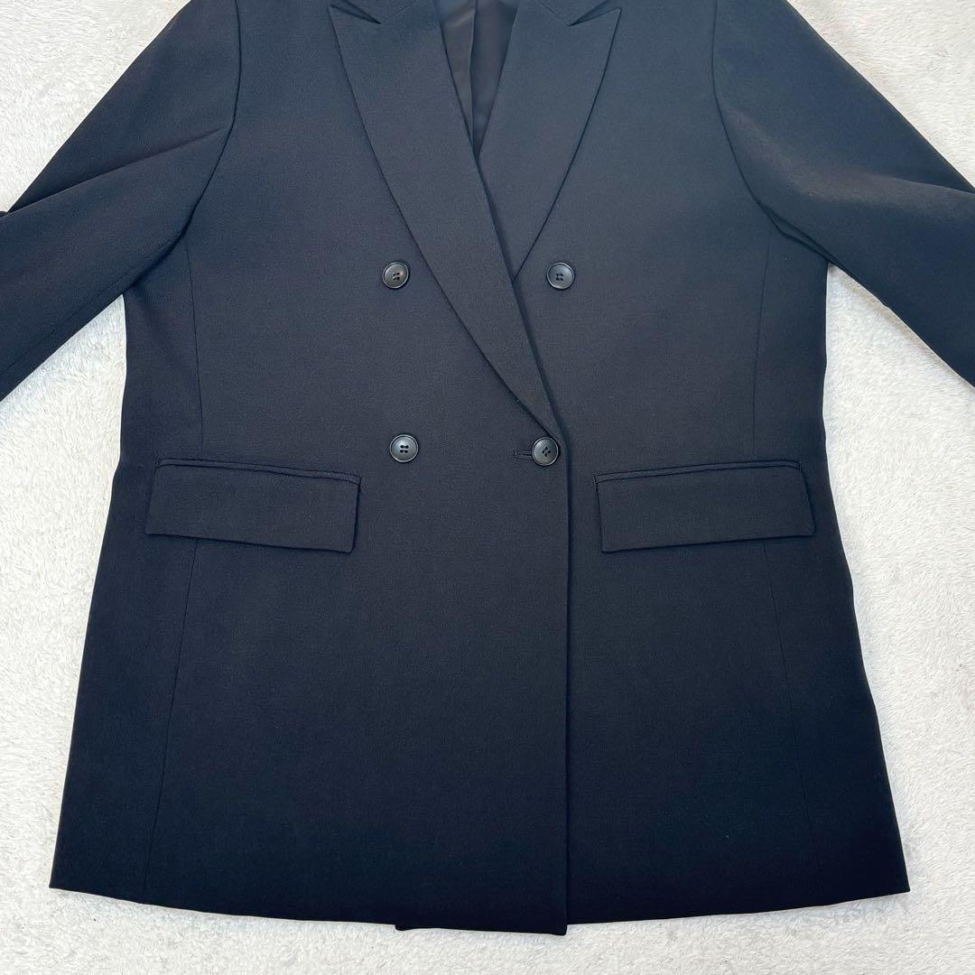 【未使用級】ジャーナルスタンダード ダブルテーラードジャケット ストレッチ 黒