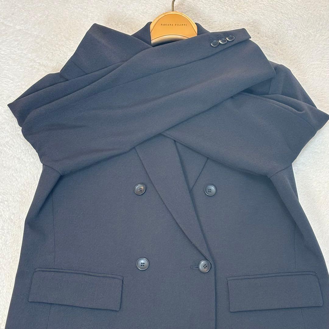 【未使用級】ジャーナルスタンダード ダブルテーラードジャケット ストレッチ 黒