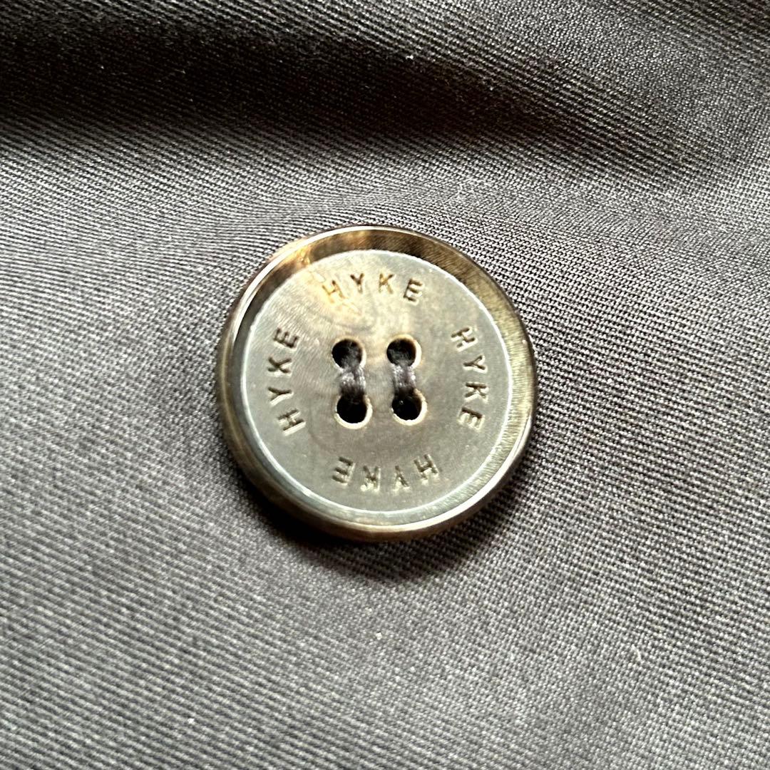 美品 HYKE ハイク トレンチコート ウールライナー付き サイズ1 黒