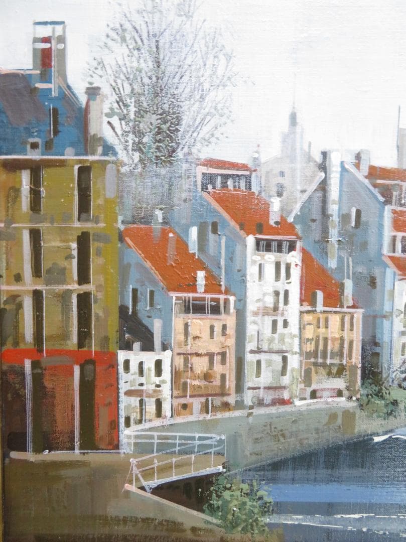 竹内 敏彦　「ストラスブール」 油彩　F6号　元一創会会員 日美連会員 帝美卒