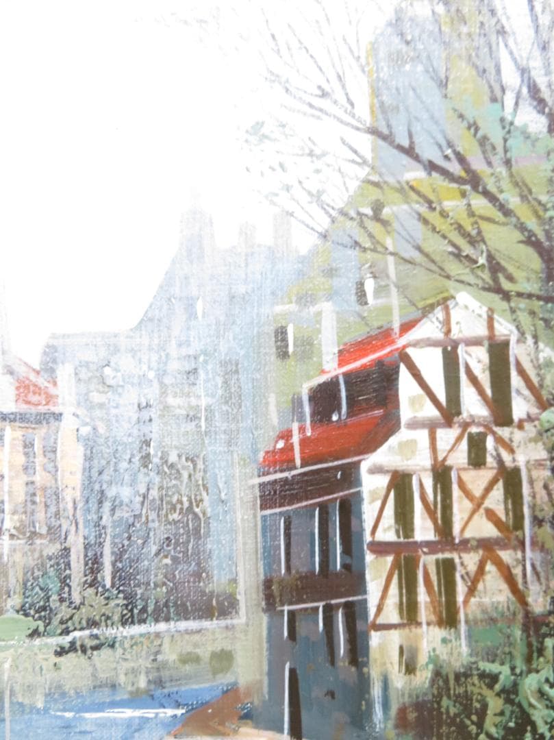 竹内 敏彦　「ストラスブール」 油彩　F6号　元一創会会員 日美連会員 帝美卒