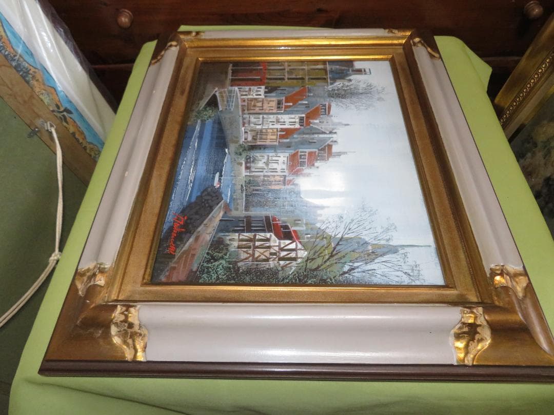 竹内 敏彦　「ストラスブール」 油彩　F6号　元一創会会員 日美連会員 帝美卒