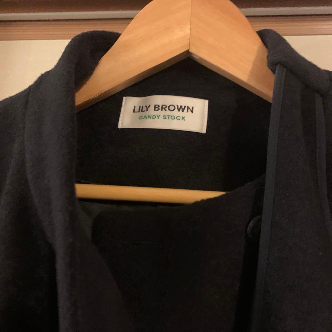 LILY BROWN[L.B CANDY STOCKAラインビジューリボンコート
