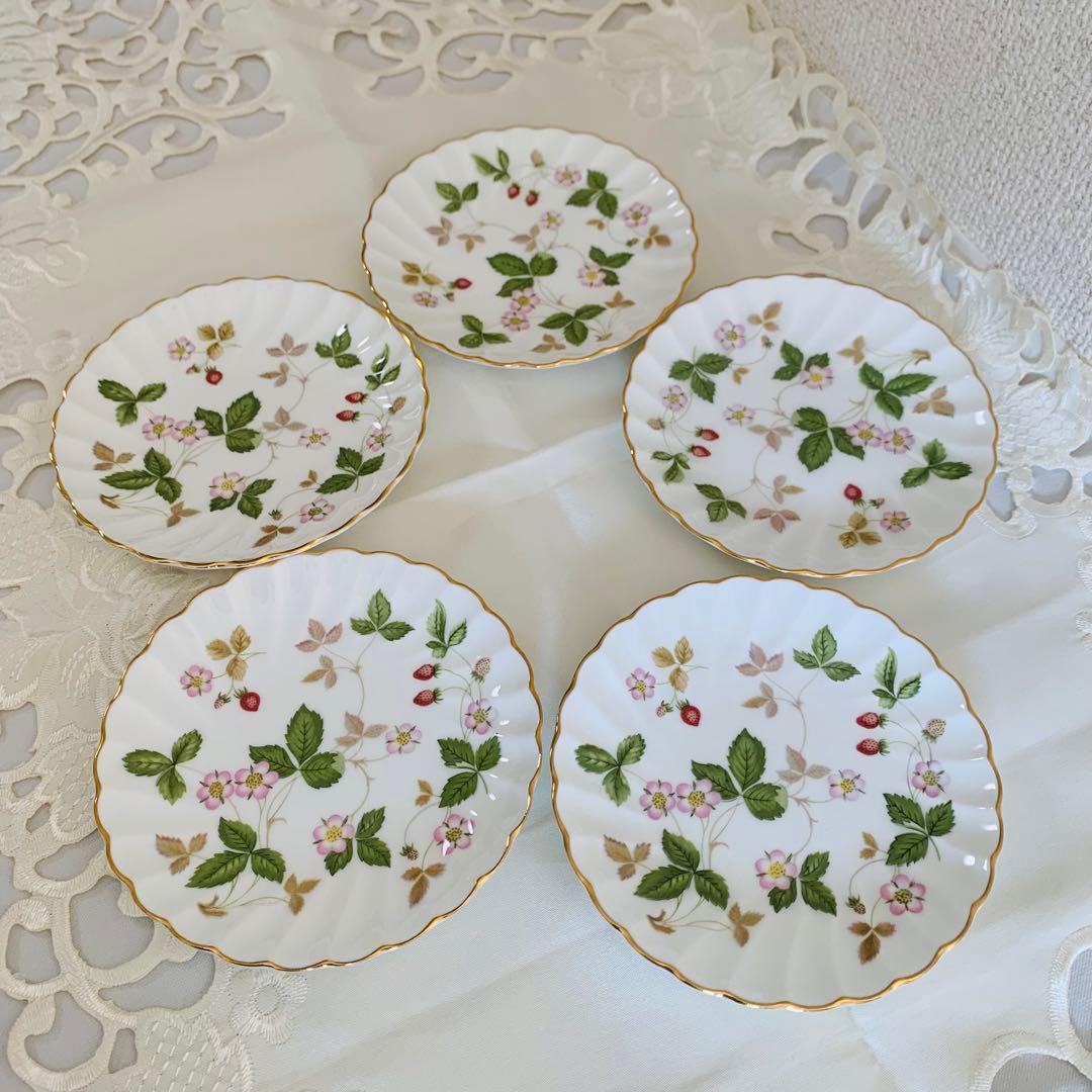  WILD STRAWBERRY 小皿 5枚セット