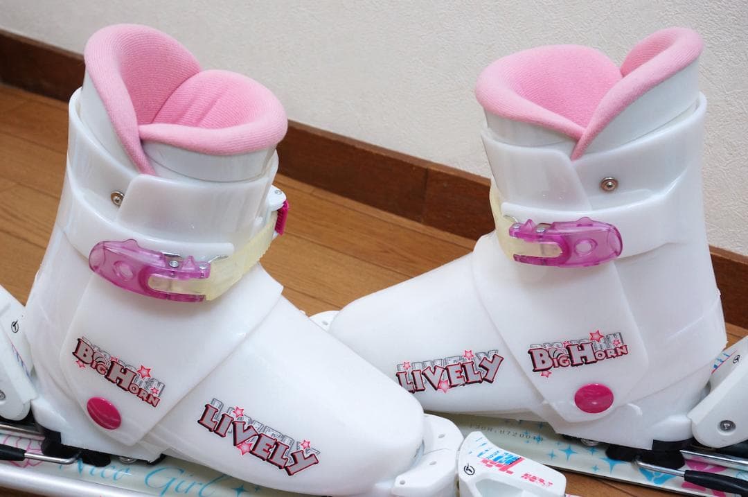 メンテ済 100cm 靴23cm SWALLOW スキーセット