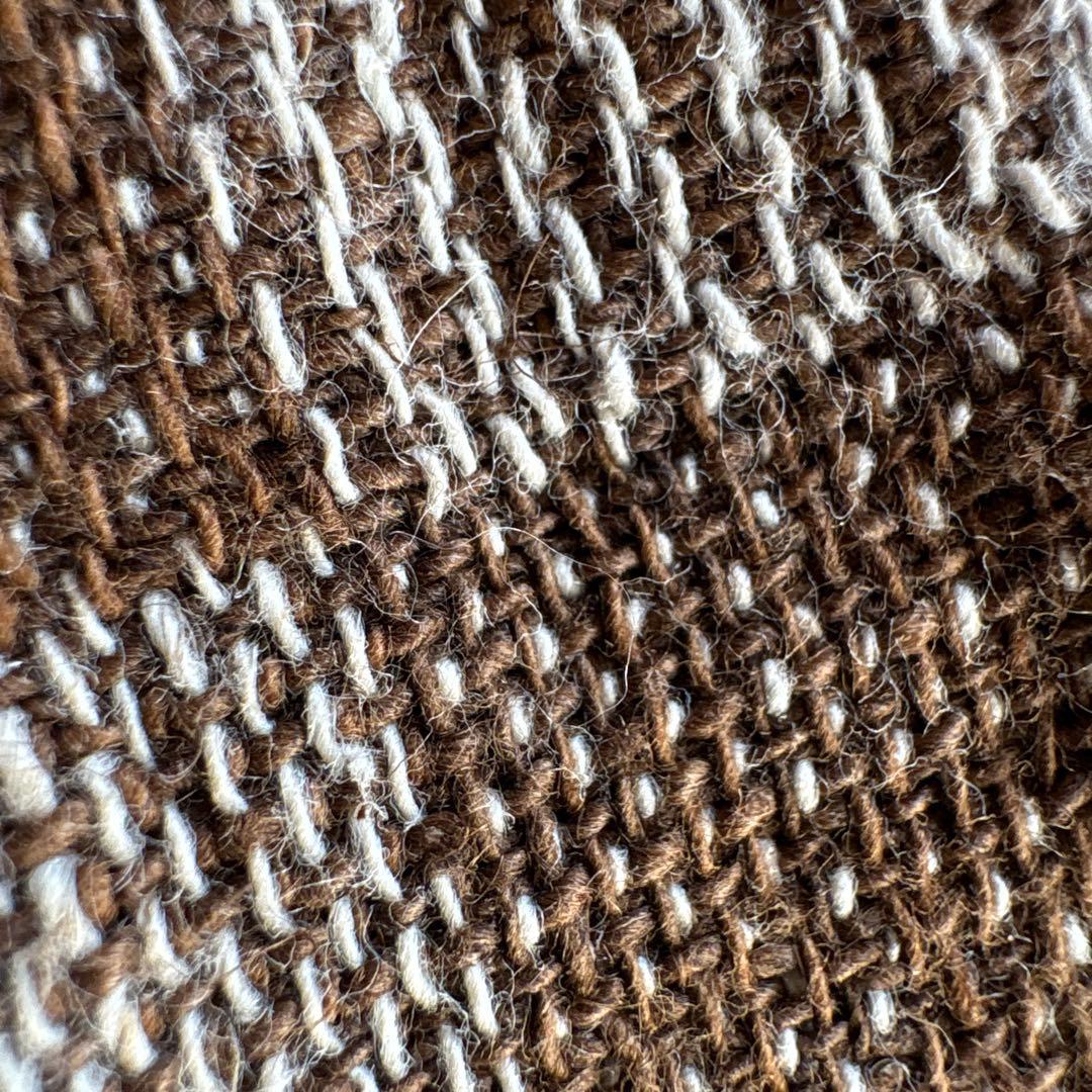 うさとの服  usaato ヘンプコットン 黒檀染め 大判ストール 新品同様