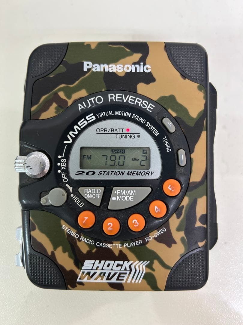 Panasonic SHOCK WAVE カセットプレーヤー 迷彩