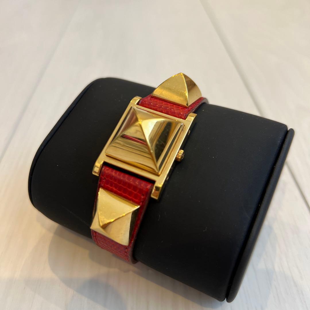 フ*ス様 【入手困難】エルメス メドール クオーツ ブレスレットウォッチ 腕時計